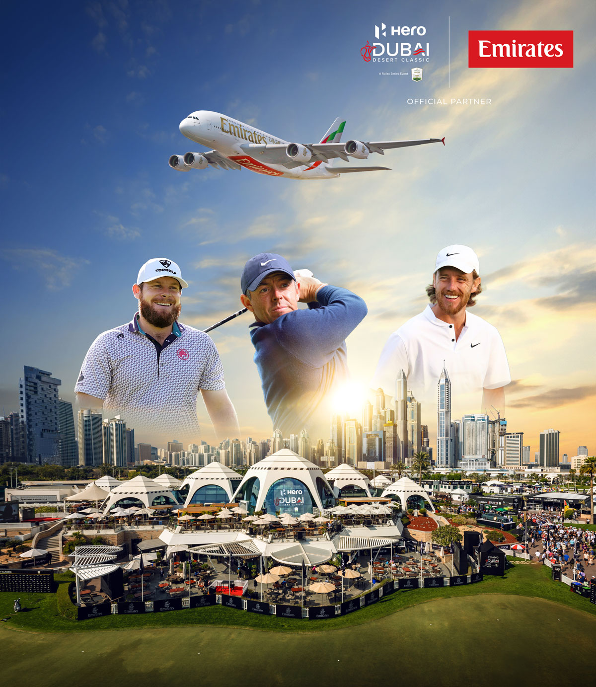  Emirates signs six-year golf partnership